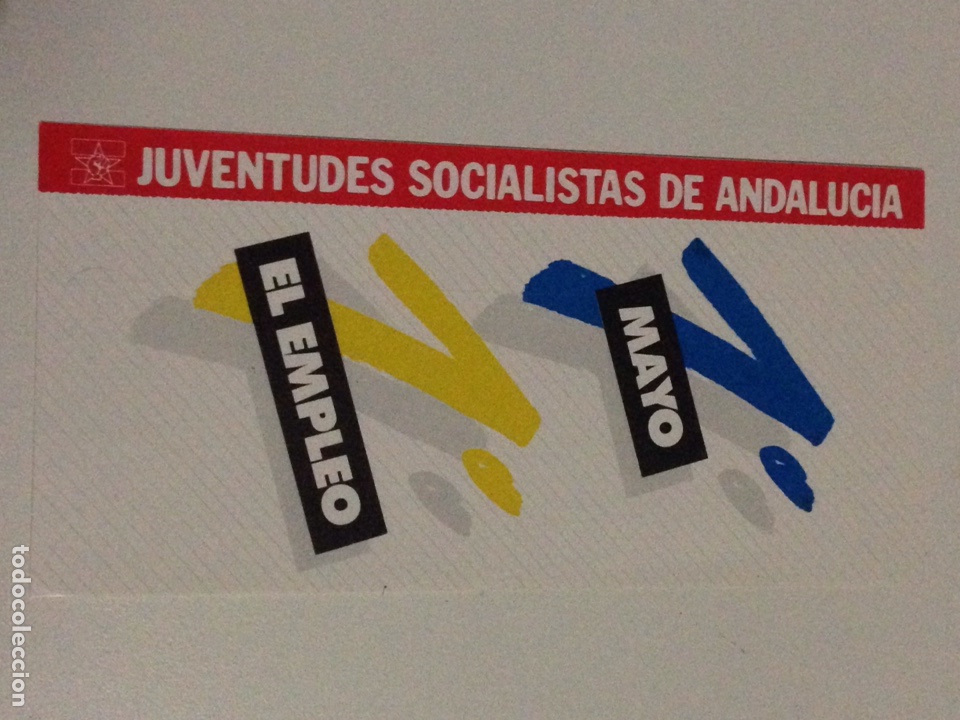 Autocollants de collection: Antigua pegatina,Juventudes Socialistas de Andalucia. R1