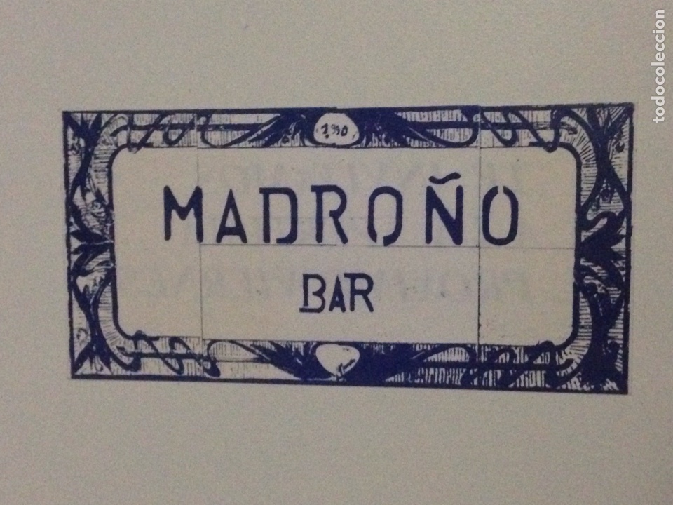 Autocollants de collection: Antigua pegatina,Bar Madro&ntilde;o. R1