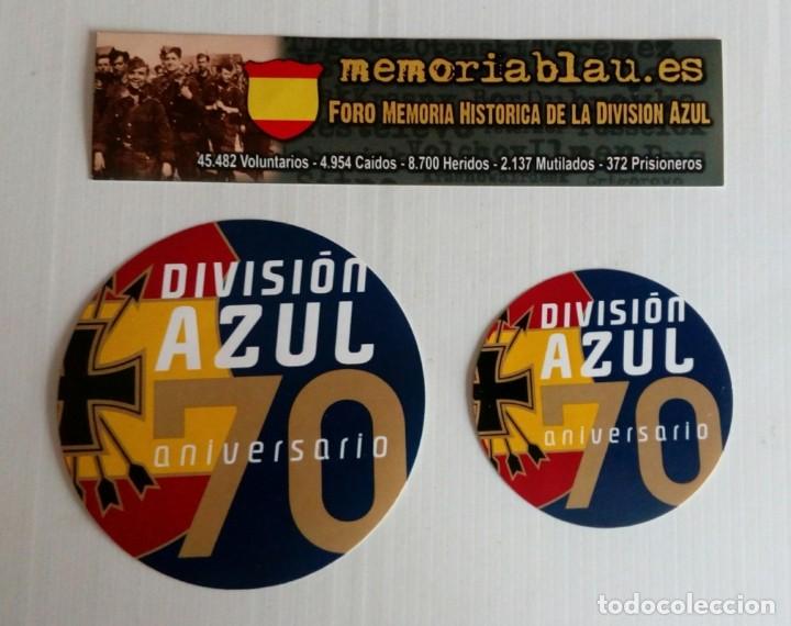 Pegatinas de colecci&oacute;n: 70 aniversario Divisi&oacute;n Azul. P.E..Etiquetas para botellas.