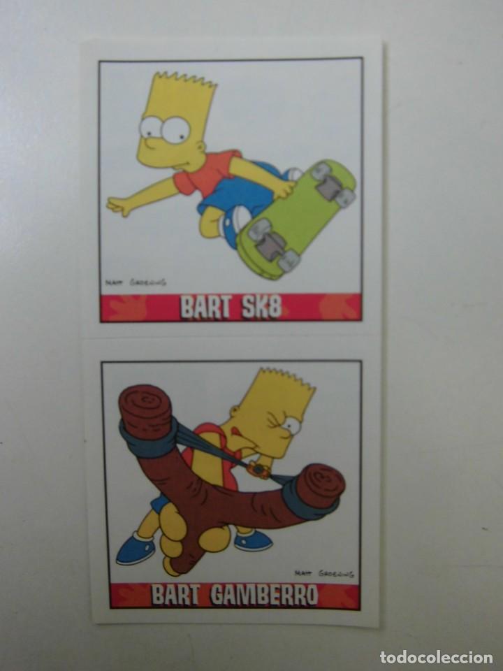 Pegatinas de colecci&oacute;n: DOBLE PEGATINA ADHESIVO THE SIMPSONS OBSEQUIO DE MATUTANO N&Uacute;MEROS 17 Y 18