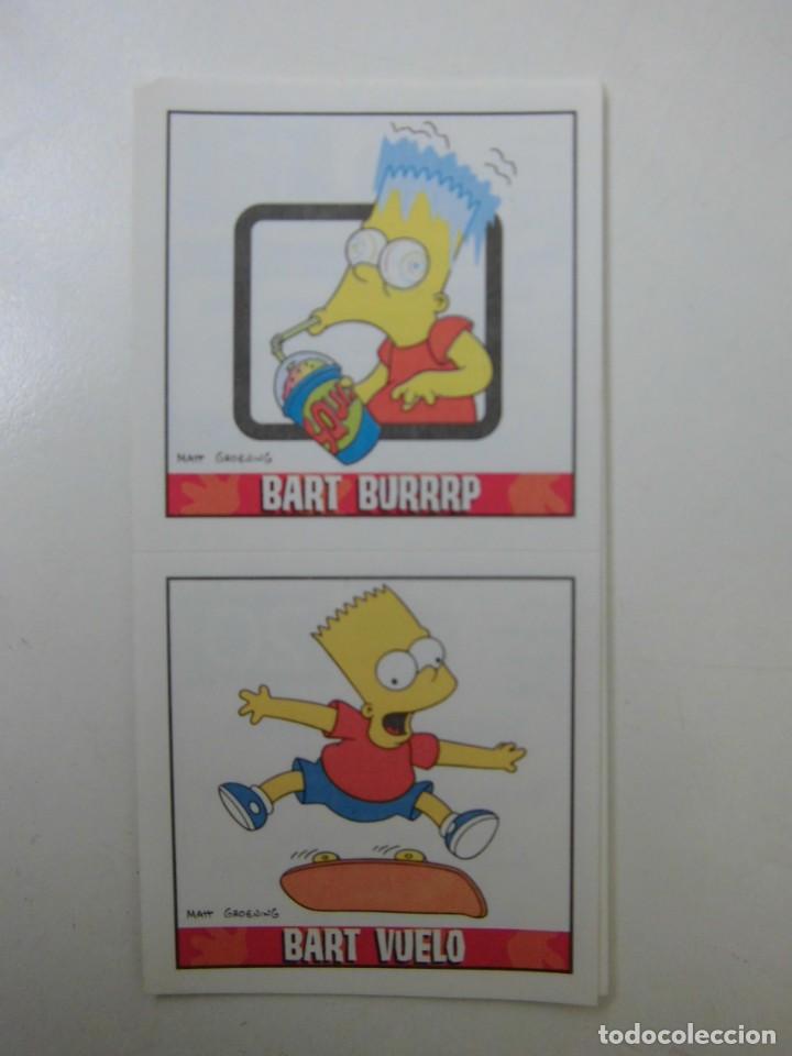 Pegatinas de colecci&oacute;n: DOBLE PEGATINA ADHESIVO THE SIMPSONS OBSEQUIO DE MATUTANO N&Uacute;MEROS 19 Y 20
