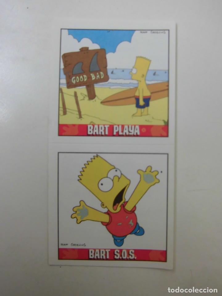 Pegatinas de colecci&oacute;n: DOBLE PEGATINA ADHESIVO THE SIMPSONS OBSEQUIO DE MATUTANO N&Uacute;MEROS 21 Y 22