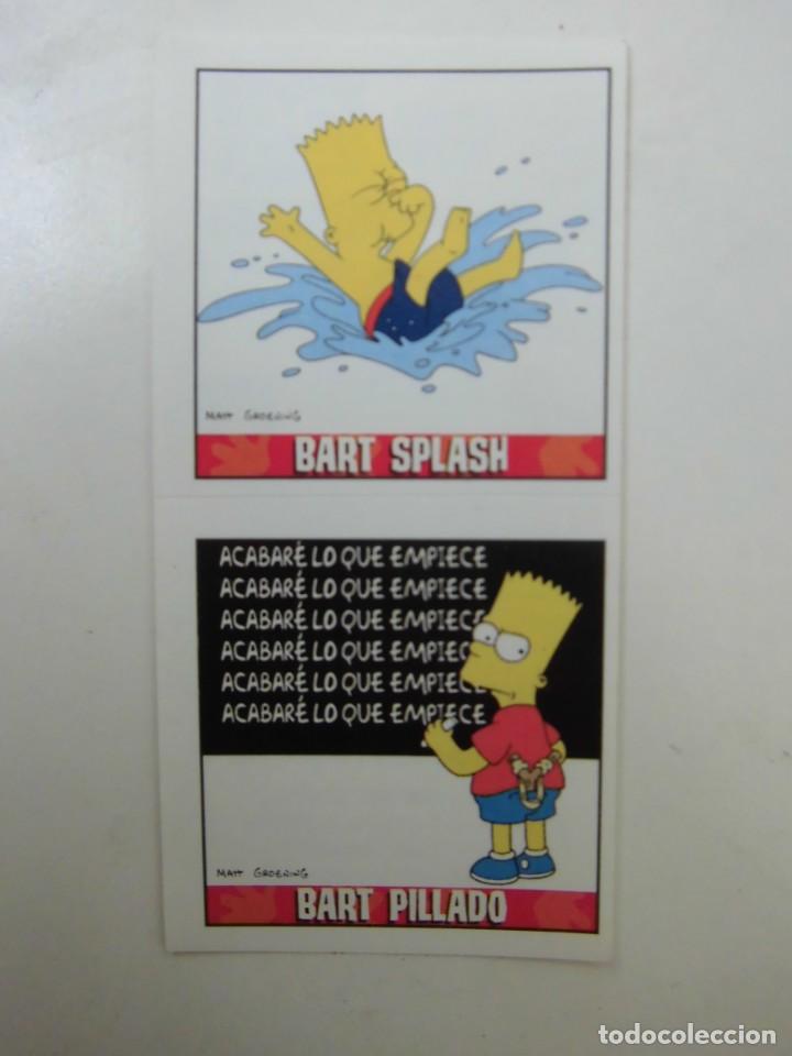 Pegatinas de colecci&oacute;n: DOBLE PEGATINA ADHESIVO THE SIMPSONS OBSEQUIO DE MATUTANO N&Uacute;MEROS 29 Y 30