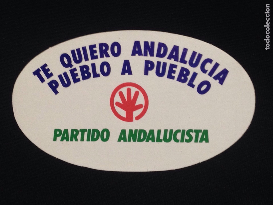 Pegatinas de colecci&oacute;n: Partido Andalucista,te quiero Andalucia pueblo a pueblo. R3