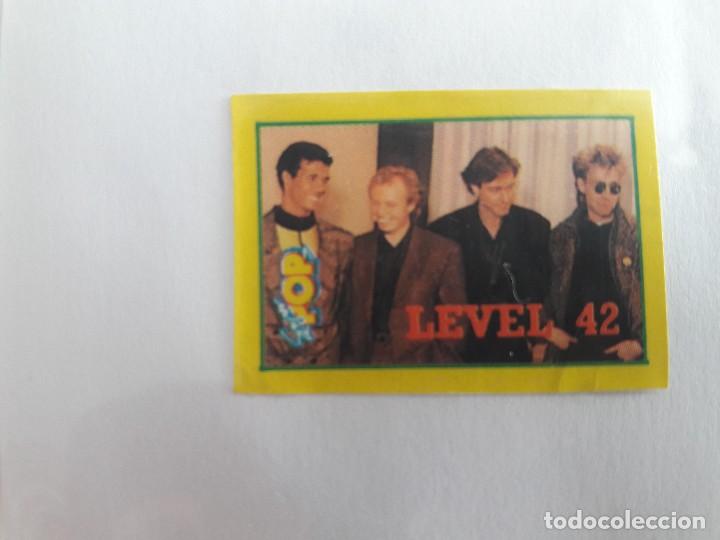 Pegatinas de colecci&oacute;n: pegatina de la revista super pop de Level 42, a&ntilde;os 80