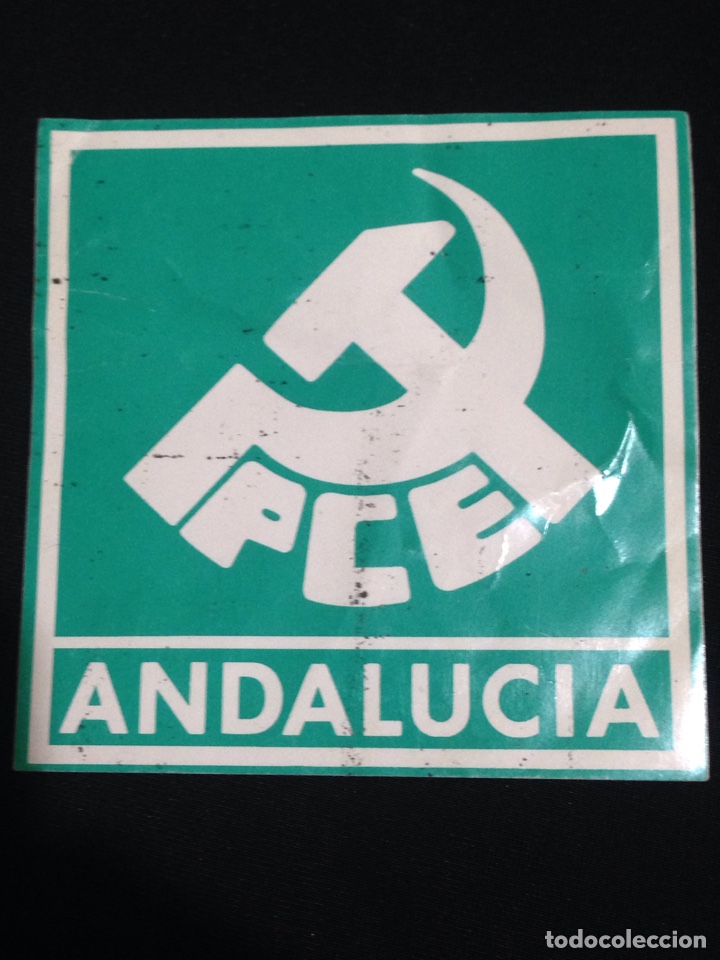 Pegatinas de colecci&oacute;n: PCE,Andalucia,antigua pegatina.