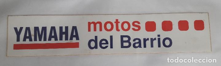 Pegatinas de colecci&oacute;n: pegatina de publicidad Yamaha, motos del Barrio.