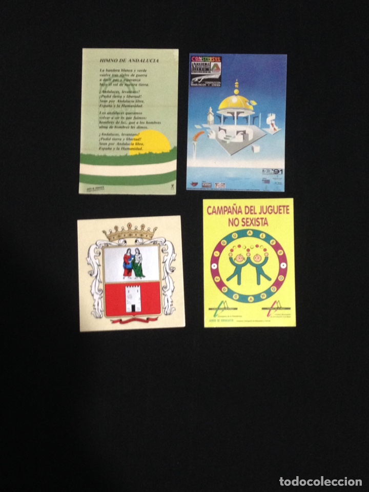 Autocolantes de cole&ccedil;&atilde;o: Pack de 4 pegatinas antiguas.