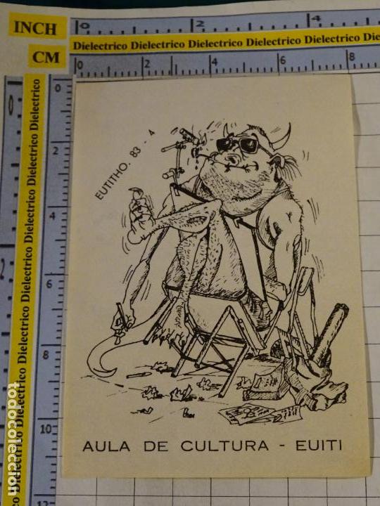 Adesivi di collezione: PEGATINA DE COLEGIOS UNIVERSIDADES. AULA DE LA CULTURA EUITI 1983. A&Ntilde;OS 80