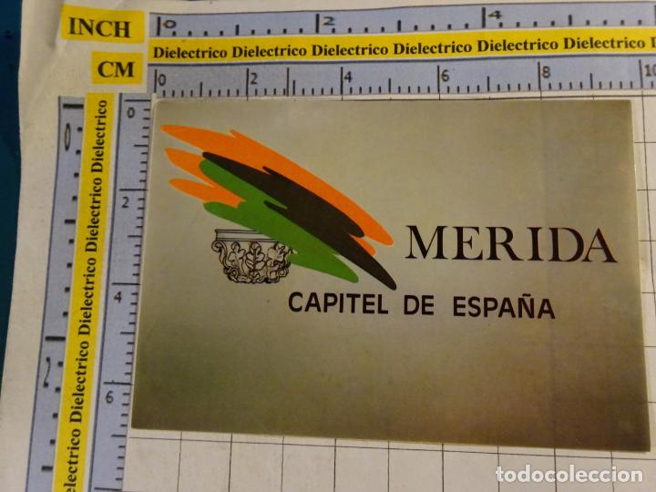Autocollants de collection: PEGATINA DE TURISMO. A&Ntilde;OS 80. EXTREMADURA. MERIDA CAPITEL DE ESPA&Ntilde;A