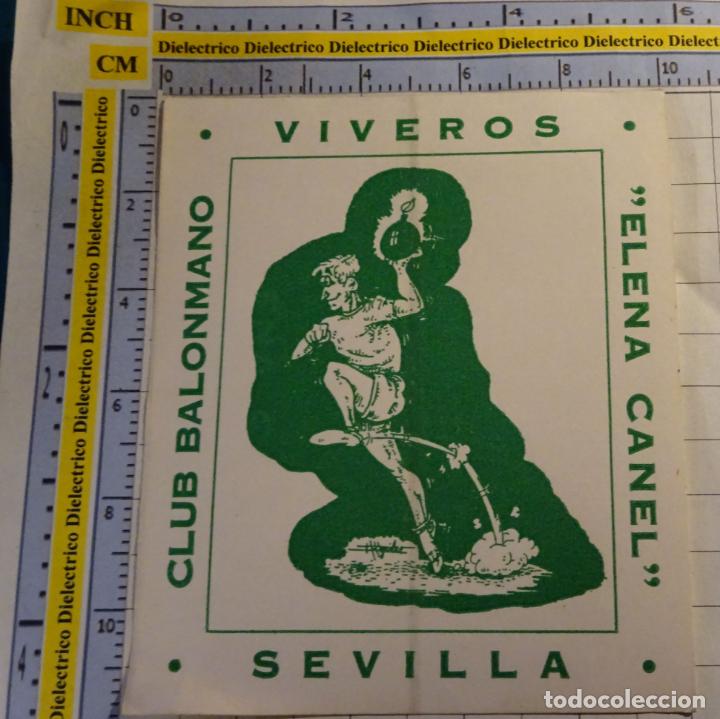 Adesivi di collezione: PEGATINA DE DEPORTES. A&Ntilde;OS 80. CLUB BALONMANO VIVEROS ELENA CANEL DE SEVILLA