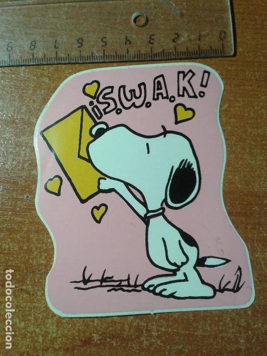 Pegatinas de colecci&oacute;n: PEGATINA. ADHESIVO. SIN PEGAR. A&Ntilde;OS 80. SNOOPY