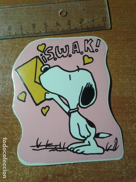 Pegatinas de colecci&oacute;n: PEGATINA. ADHESIVO. SIN PEGAR. A&Ntilde;OS 80. SNOOPY