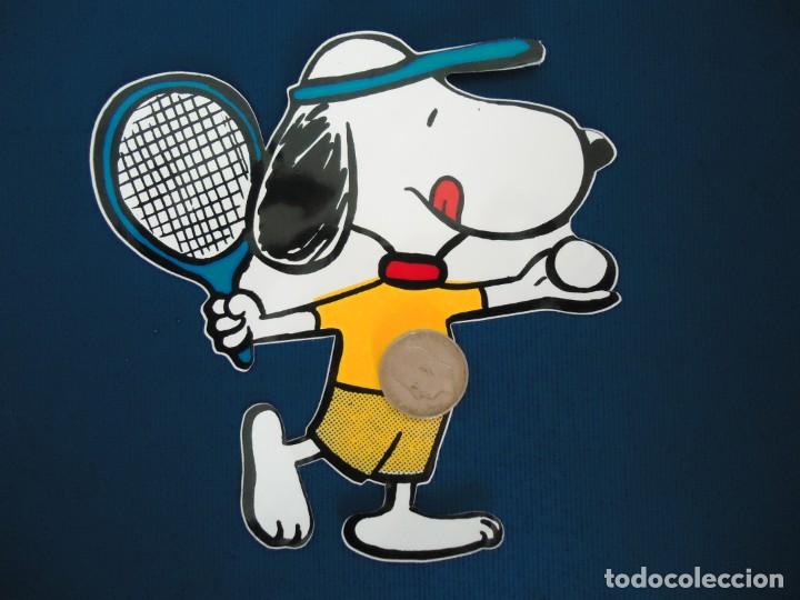 Pegatinas de colecci&oacute;n: pegatina snoopy rabanitos peanuts perro beagle comic dibujos tbo deporte tenis raqueta pelota