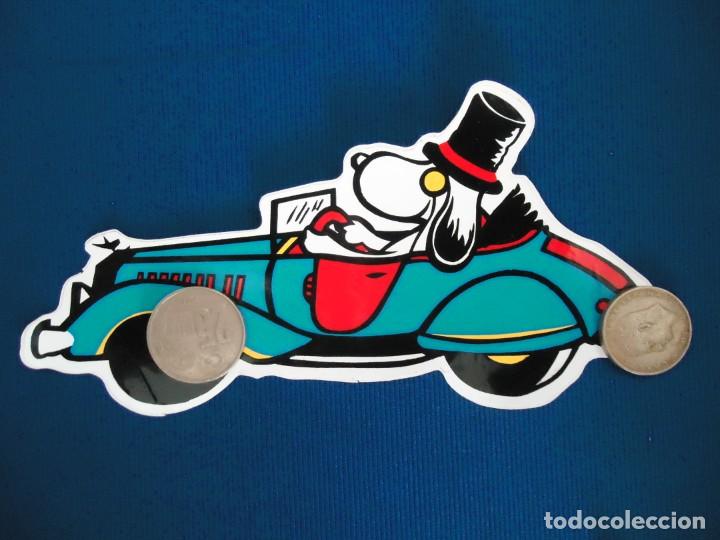 Pegatinas de colecci&oacute;n: pegatina snoopy rabanitos peanuts perro beagle comic dibujos tbo deporte motor coche millonario