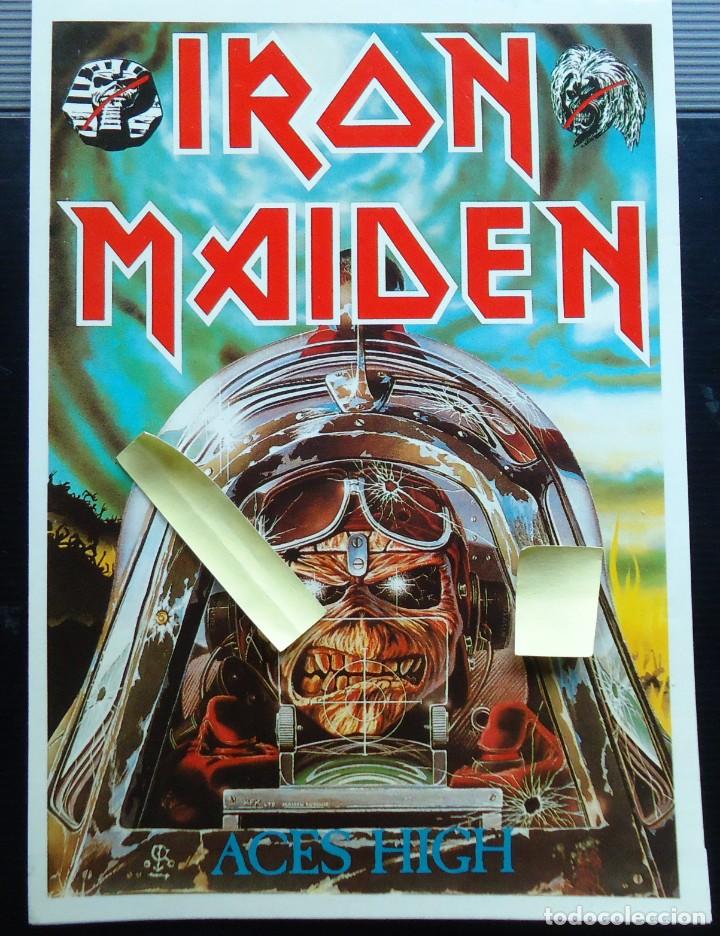 Pegatinas de colecci&oacute;n: pegatina iron maiden aces high heavy metal musica rock duro eddie the head rockero 80's