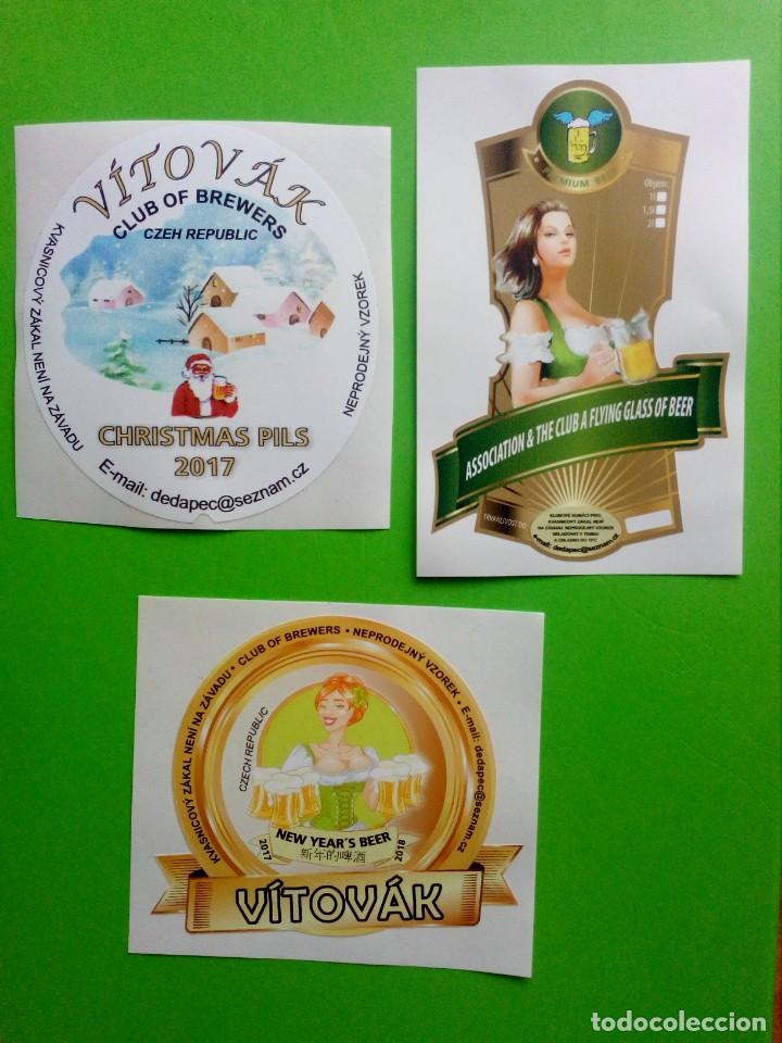 Pegatinas de colecci&oacute;n: 3 pegatinas cerveja, Rep&uacute;blica Checa - Foto 1