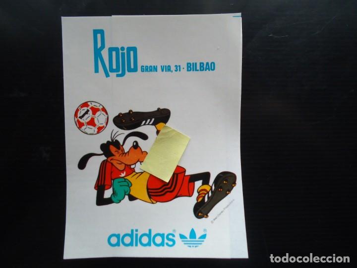 Pegatinas de colecci&oacute;n: pegatina vintage zapateria rojo bilbao vizcaya goofy walt disney adidas futbol deporte athletic