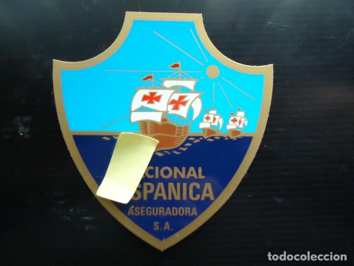 Pegatinas de colecci&oacute;n: pegatina nacional hispanica aseguradora carabelas cristobal colon descubrimiento america barco mar
