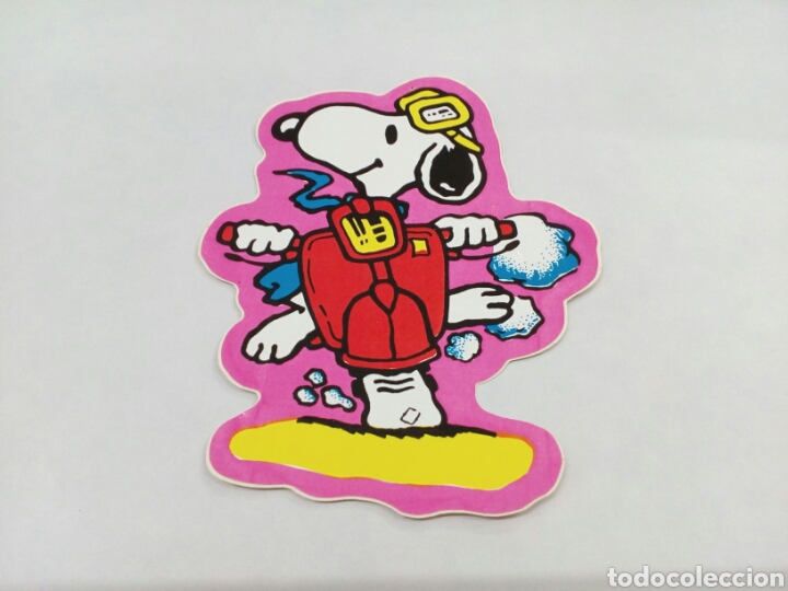 Pegatinas de colecci&oacute;n: Pegatina de Snoopy de 1980