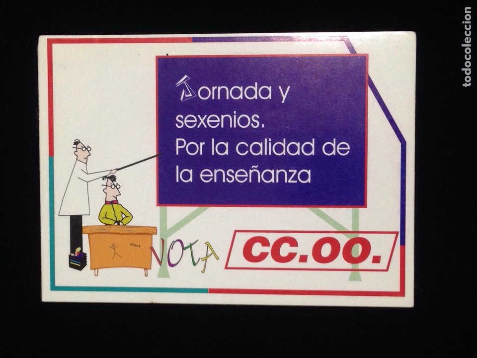 Autocolantes de cole&ccedil;&atilde;o: Cc.oo.jornadas y sexenios,vota.