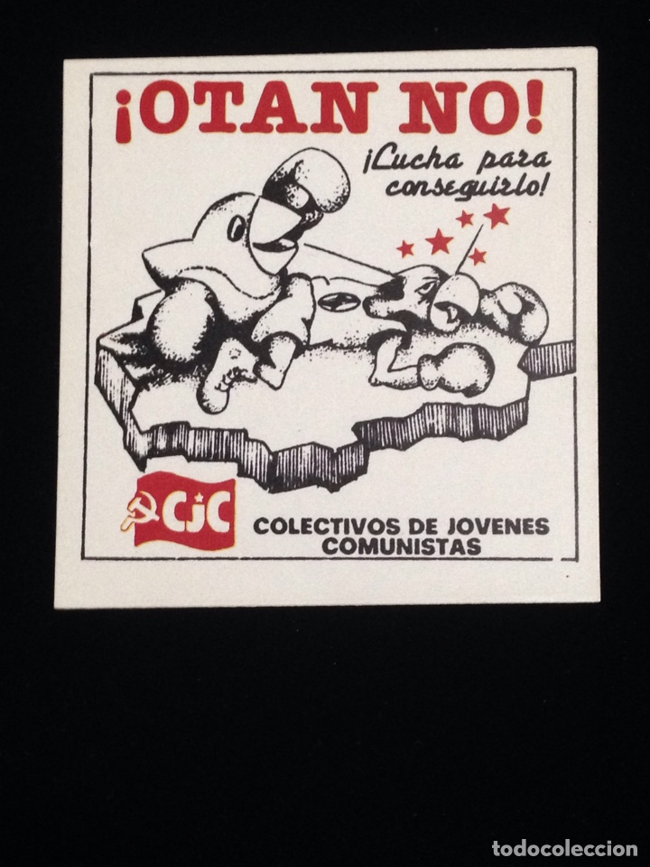 Sammlung von Aufklebern: C.j.c.-otan no!-colectivo de jovenes comunistas.