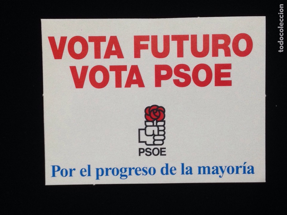 Autocolantes de cole&ccedil;&atilde;o: Vota futuro,vota psoe.