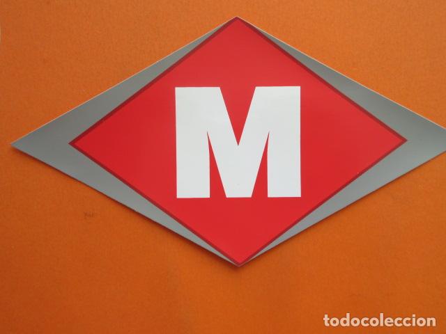 Pegatinas de colecci&oacute;n: PEGATINA NUEVA SERIE TRANSPORTES LOGO METRO DE BARCELONA O DE MADRID