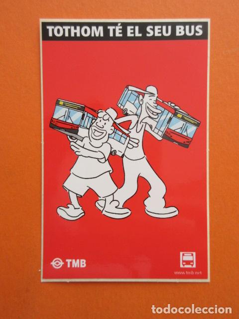 Pegatinas de colecci&oacute;n: PEGATINA NUEVA SERIE TRANSPORTES AUTOBUSES DE BARCELONA TODOS TIENEN SU BUS EN CATALAN
