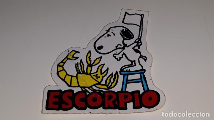 Pegatinas de colecci&oacute;n: ANTIGUA PEGATINA DE SNOOPY - HOROSCOPO - ESCORPIO - A&Ntilde;OS 80