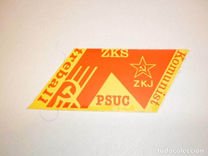 Pegatinas de colecci&oacute;n: pegatina, pegatinas, adhesivo festa de treball psuc mediados a&ntilde;os 80 (comunistas yugoslavia)