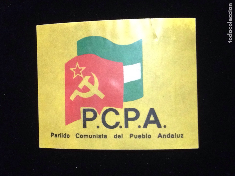 Autocolantes de cole&ccedil;&atilde;o: Partido Comunista del Pueblo Andaluz.