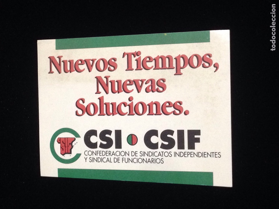 Autocolantes de cole&ccedil;&atilde;o: Nuevos tiempos,nuevas soluciones,CSI&bull;CSIF.