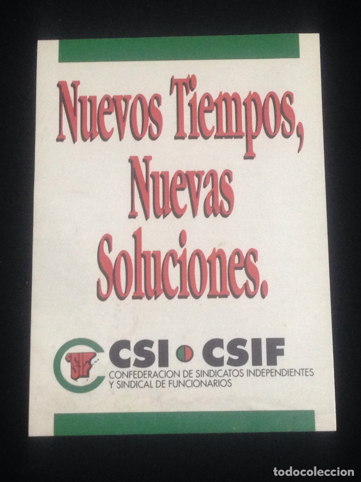 Sammlung von Aufklebern: Nuevos tiempos,nuevas soluciones,CSI&bull;CSIF.