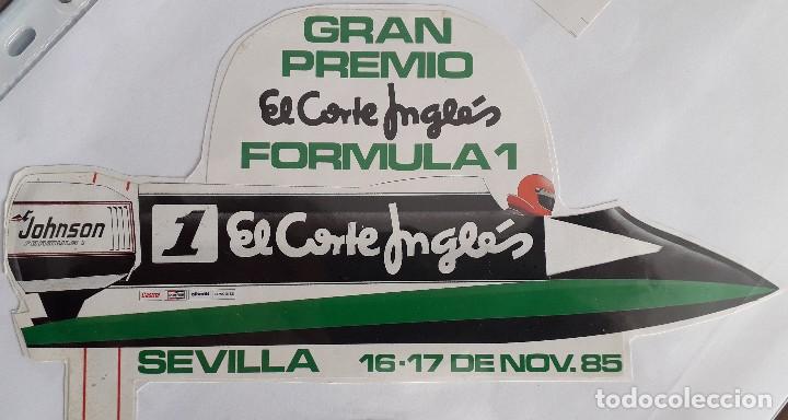 Pegatinas de colecci&oacute;n: pegatina de publicidad gran premio el corte ingles de f&oacute;rmula 1. Sevilla 1985
