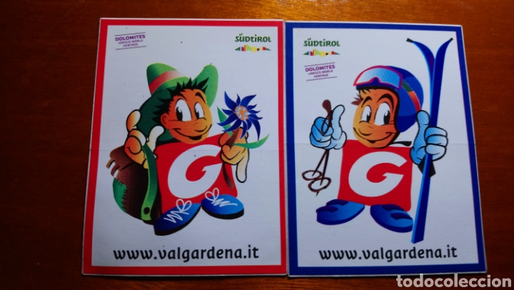Pegatinas de colecci&oacute;n: Pegatinas valgardena. Italia. Ski