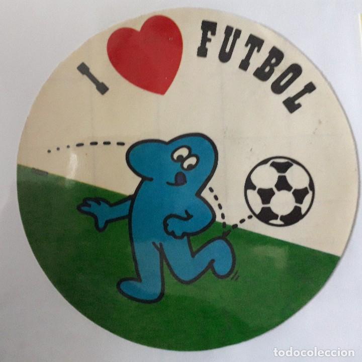 pegatina de publicidad yo amo futbol. - Buy Antique and collectible  stickers on todocoleccion