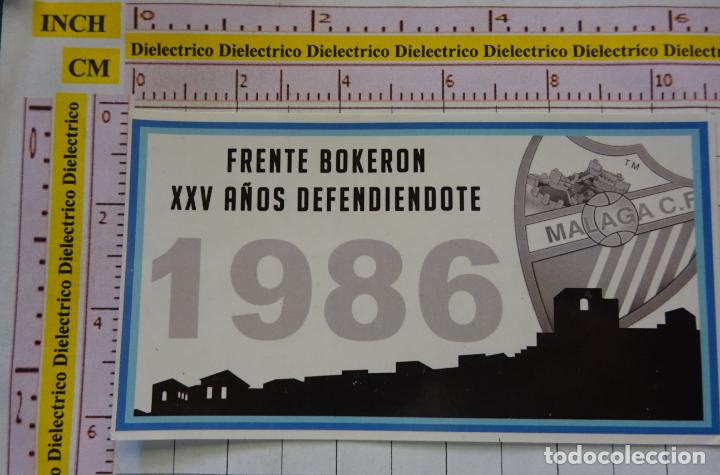 Pegatinas de colecci&oacute;n: PEGATINA DE DEPORTES. F&Uacute;TBOL. GRUPO ULTRA ULTRAS M&Aacute;LAGA CF. FRENTE BOKERON 1986 2011. 18