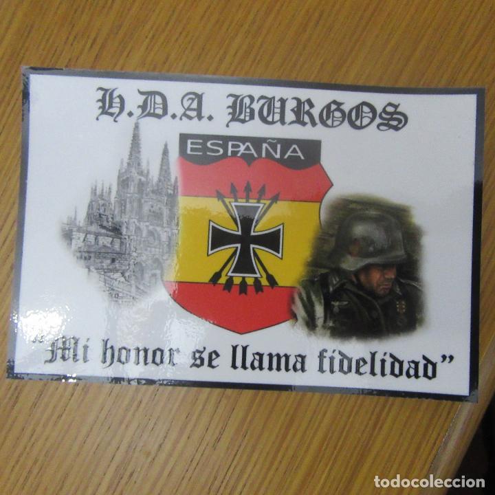 Pegatinas de colecci&oacute;n: Pegatina politica division azul burgos plastificada