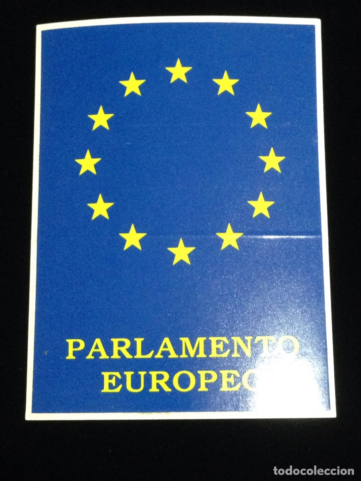 Autocolantes de cole&ccedil;&atilde;o: Parlamento Europeo,29 de Mayo de 1986.