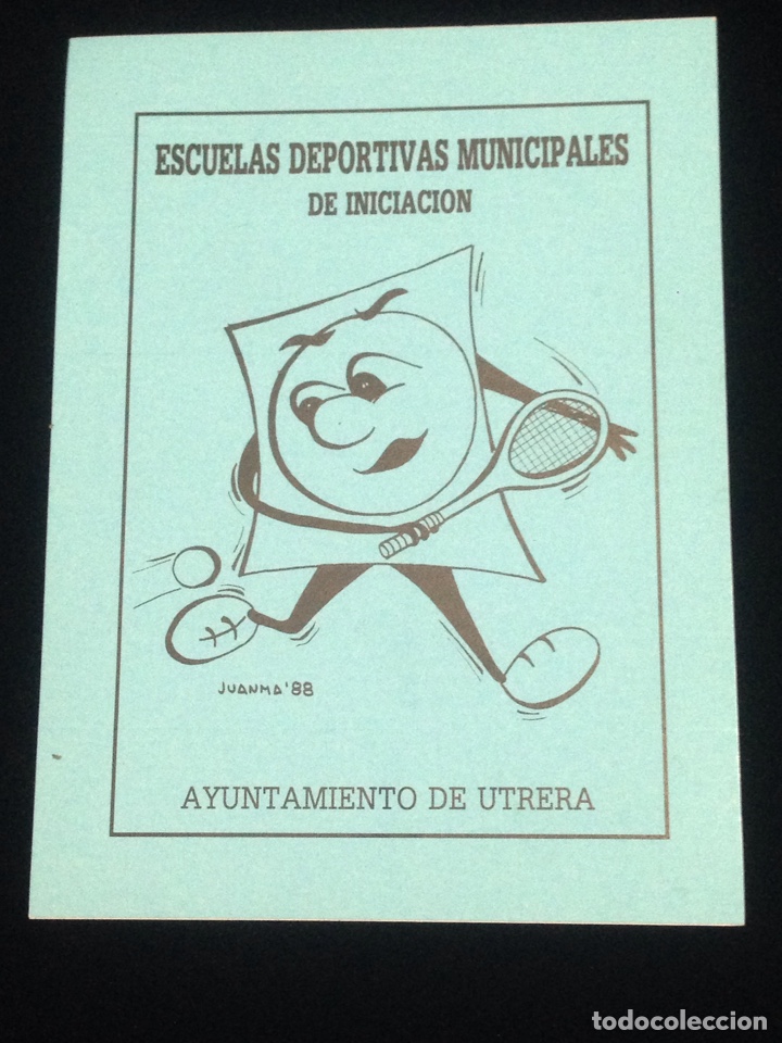 Autocolantes de cole&ccedil;&atilde;o: Escuelas deportivas municipales de iniciacion,ayuntamiento de Utrera,1988.