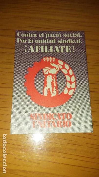 Sammlung von Aufklebern: pegatina politica transicion comunista sindicato unitario SU