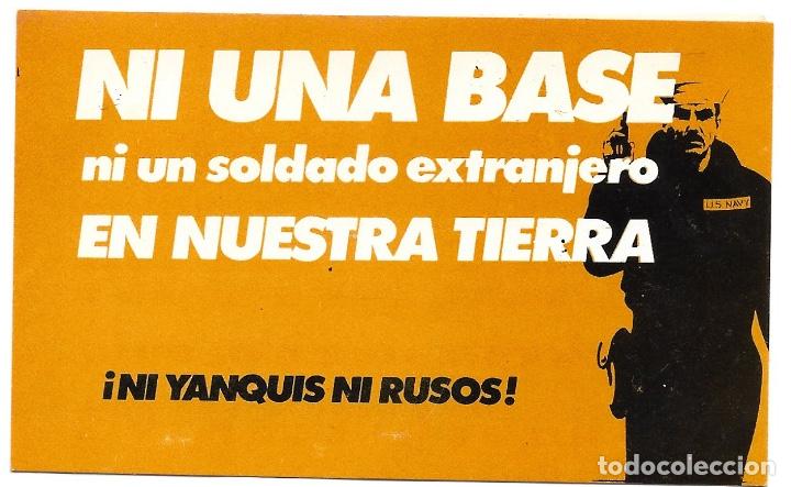 Pegatinas de colecci&oacute;n: NI UNA BASE NI UN SOLDADO EN NUESTRA TIERRA.