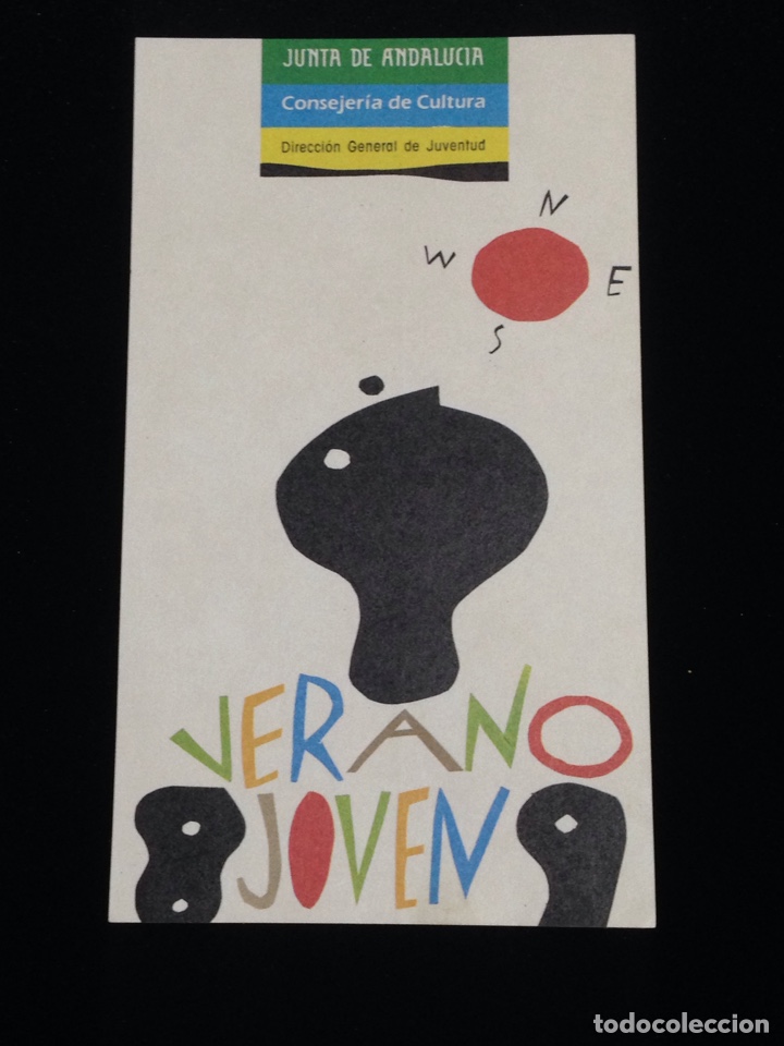 Autocolantes de cole&ccedil;&atilde;o: Verano joven,junta de andalucia,1989.