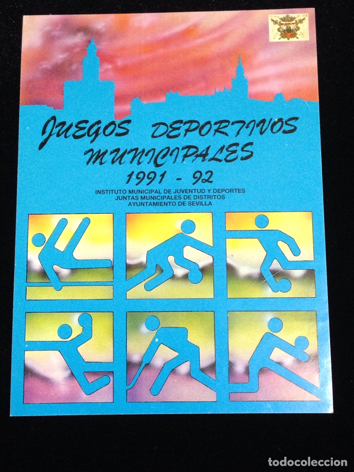 Adesivi di collezione: Juegos deportivos municipales 1991-92,ayuntamiento de Sevilla.