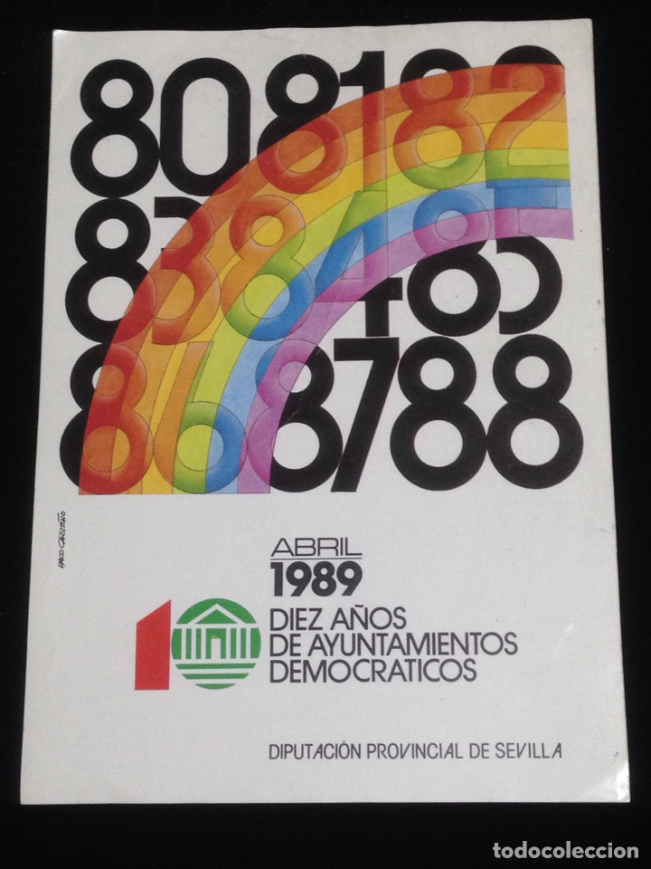 Adesivi di collezione: Abril 1989,Diez a&ntilde;os de ayuntamientos democraticos.