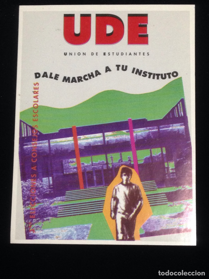 Adesivi di collezione: Dale marcha a tu instinto,UDE,3 elecciones a consejos escolares.