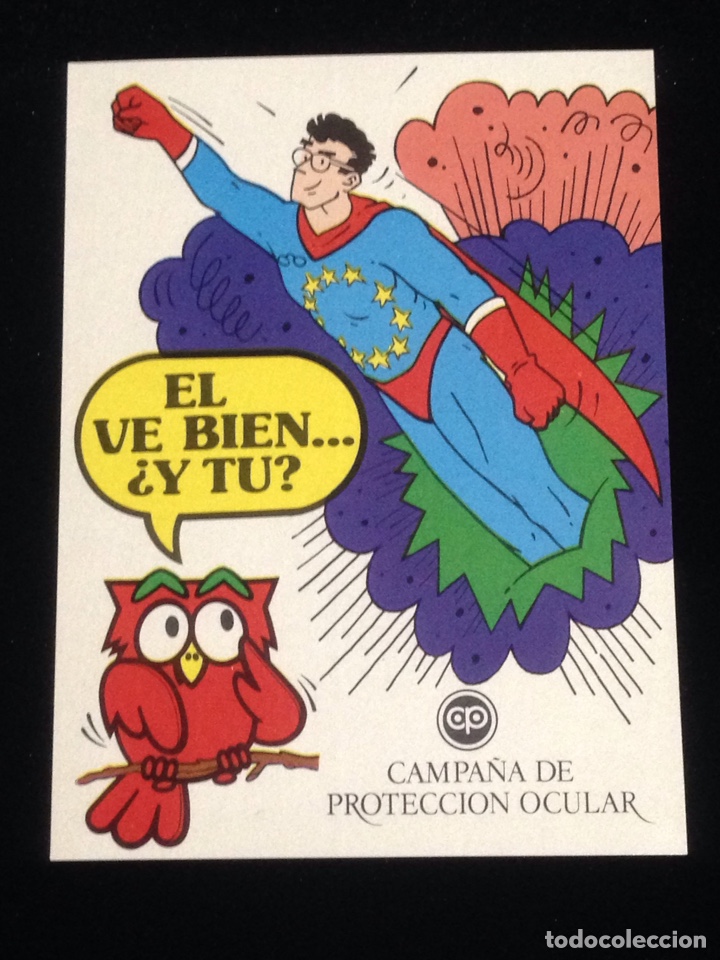 Autocolantes de cole&ccedil;&atilde;o: El ve bien...y tu?.Campa&ntilde;a de proteccion ocular.