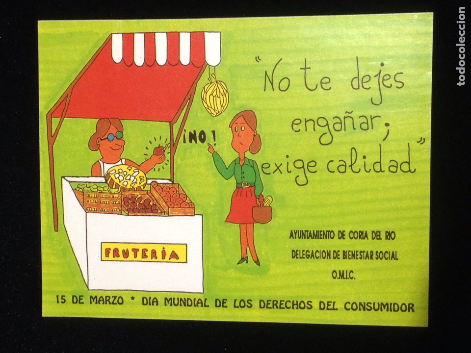 Adesivi di collezione: No te dejes enga&ntilde;ar,exige calidad.