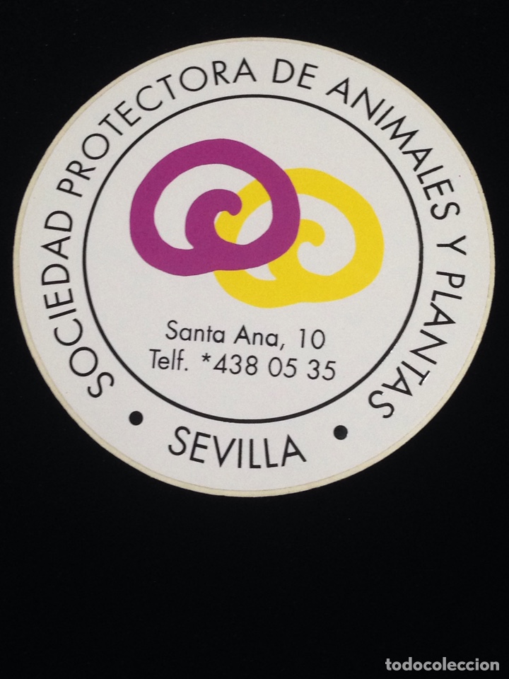 Autocolantes de cole&ccedil;&atilde;o: Sociedad protectora de animales y plantas&bull;Sevilla.